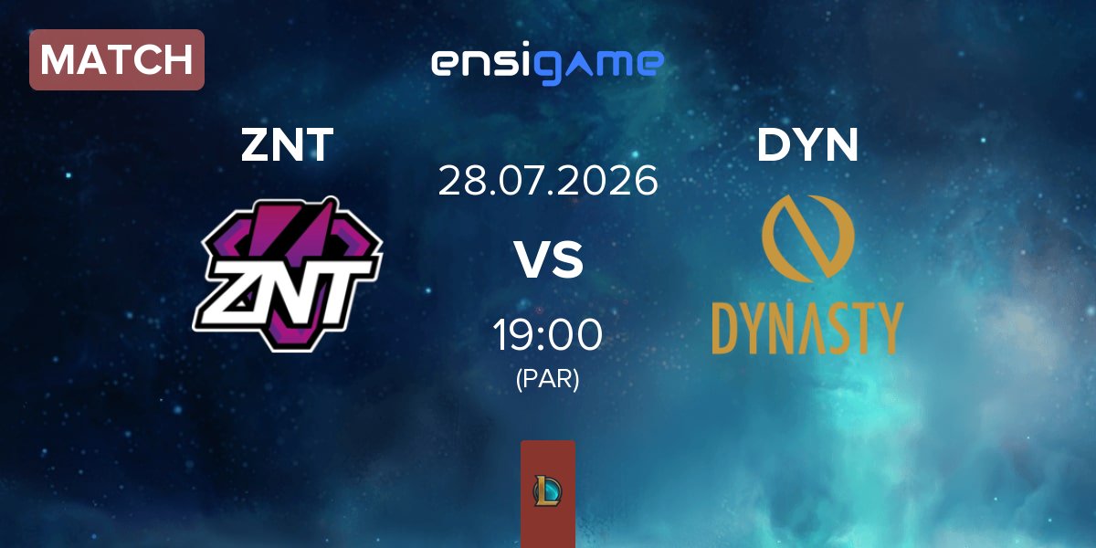 Match ZennIT ZNT vs Dynasty DYN | 28.07