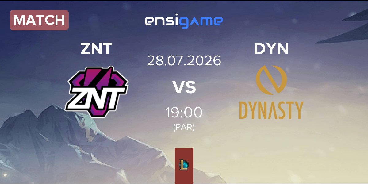 Match ZennIT ZNT vs Dynasty DYN | 28.07