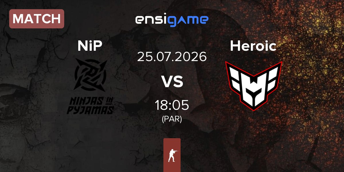 Match Ninjas in Pyjamas NiP vs Heroic | 25.07