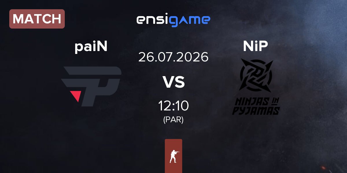 Match paiN Gaming paiN vs Ninjas in Pyjamas NiP | 26.07