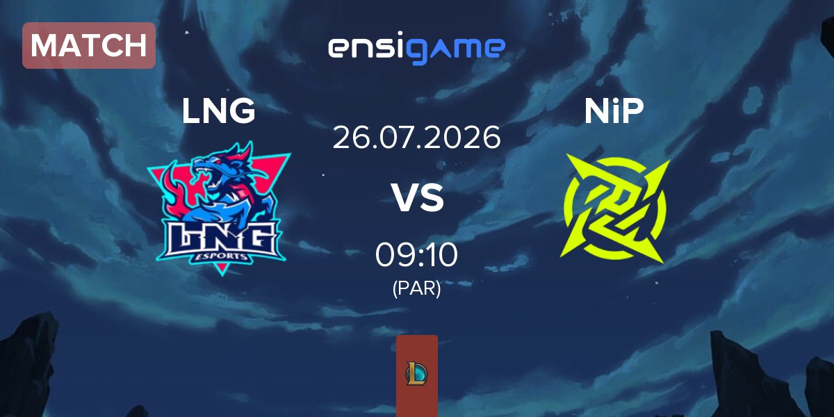 Match LNG Esports LNG vs Ninjas In Pyjamas NiP | 26.07