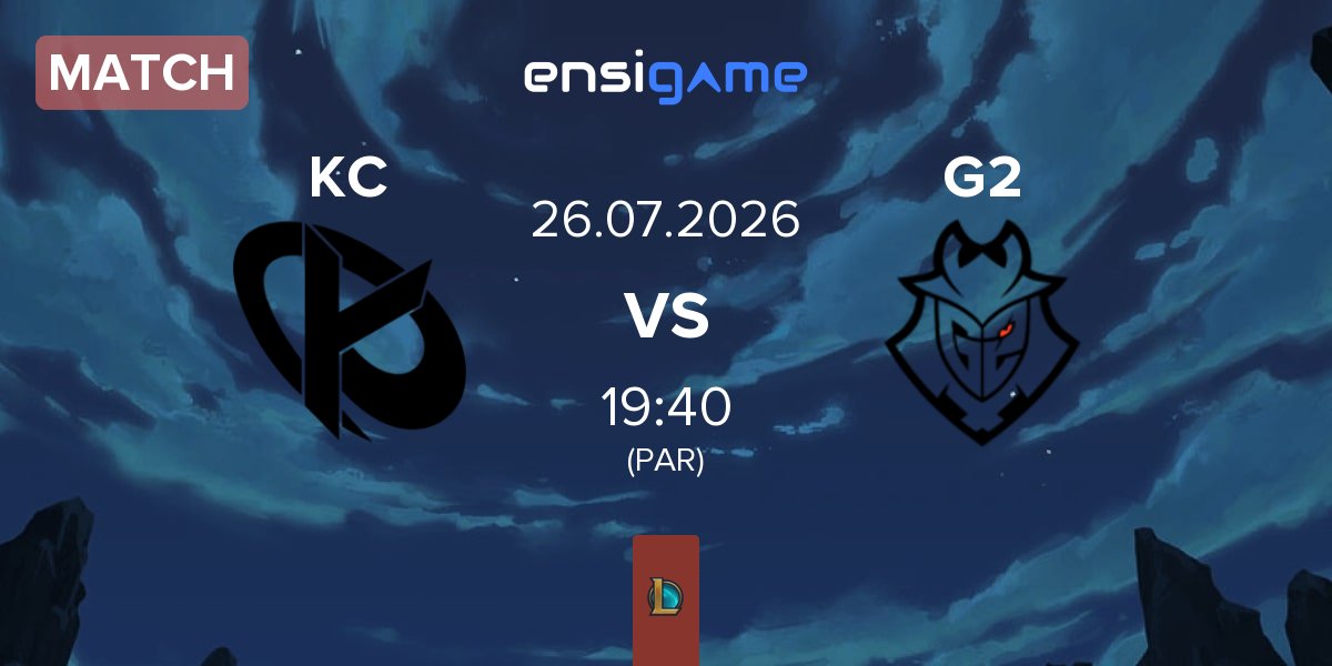 Partida Karmine Corp KC vs G2 Esports G2 | 26.07