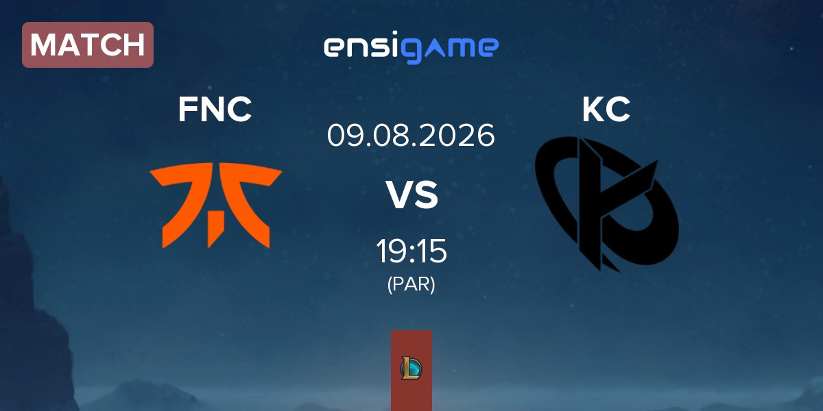 Partida Fnatic FNC vs Karmine Corp KC | 09.08