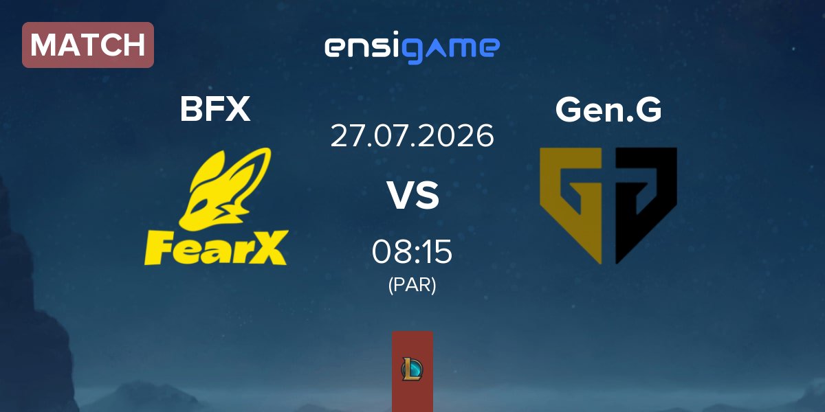 Partida BNK FearX BFX vs Gen.G Esports Gen.G | 27.07