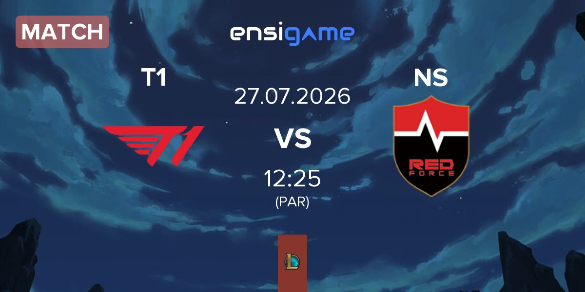 Partida T1 vs Nongshim RedForce NS | 27.07