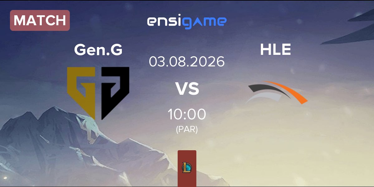Match Gen.G Esports Gen.G vs Hanwha Life Esports HLE | 03.08