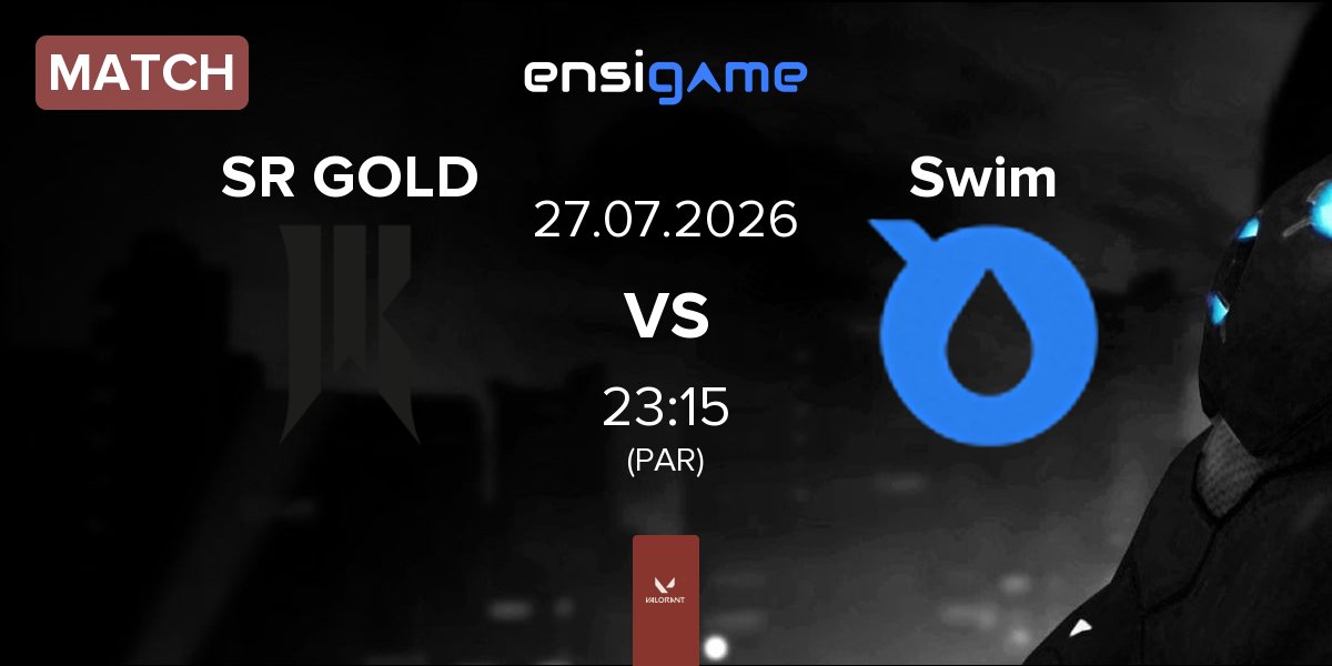Match Shopify Rebellion GOLD SR GOLD vs SwimTrek Blue Swim | 27.07