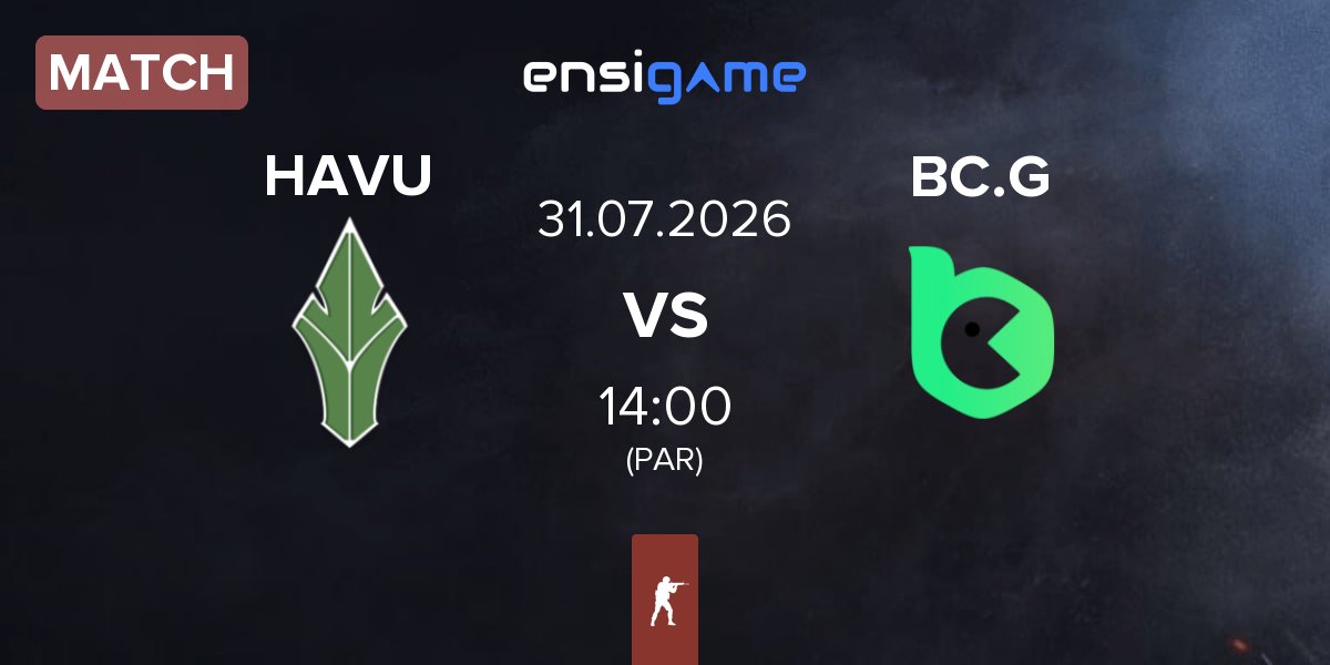 Partida HAVU Gaming HAVU vs BC.Game Esports BC.G | 31.07