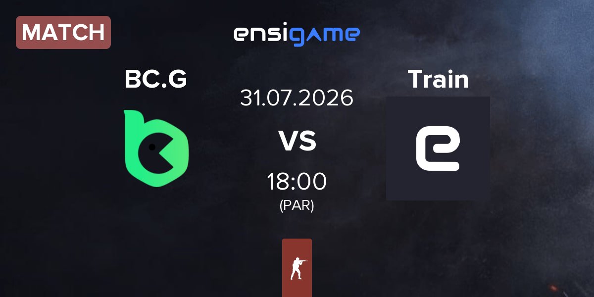 Partida BC.Game Esports BC.G vs Trainwrecks Train | 31.07