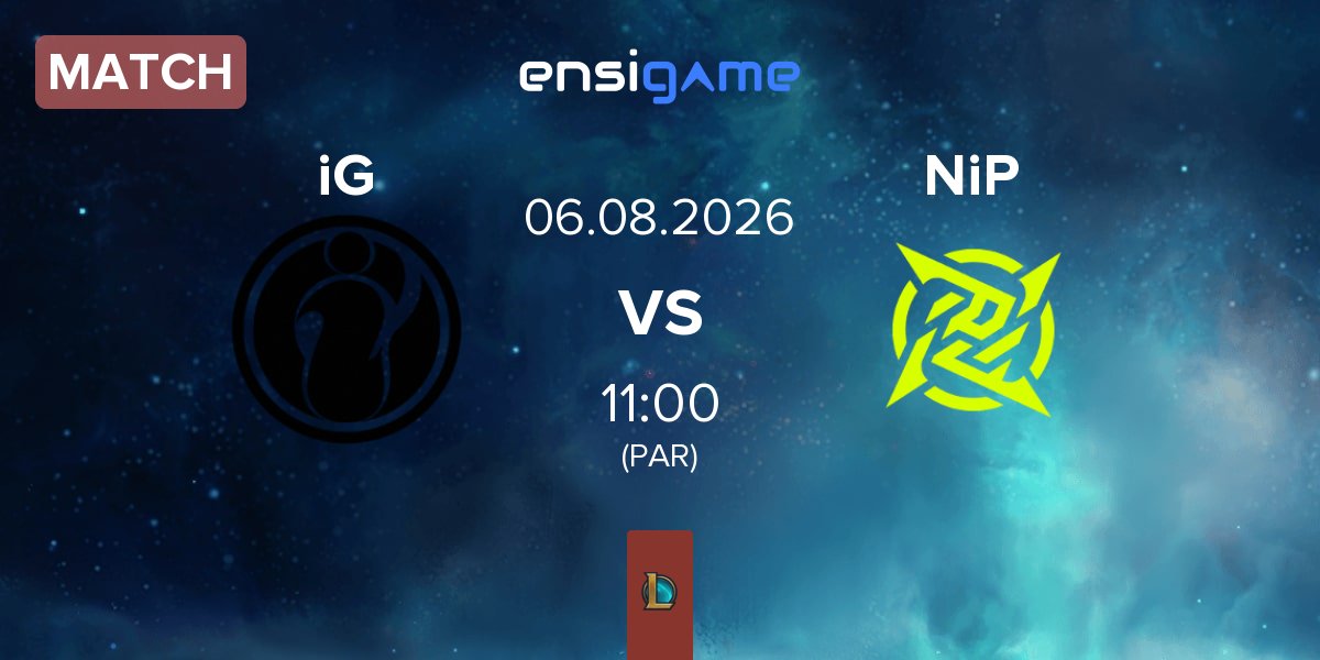 Match Invictus Gaming iG vs Ninjas In Pyjamas NiP | 06.08