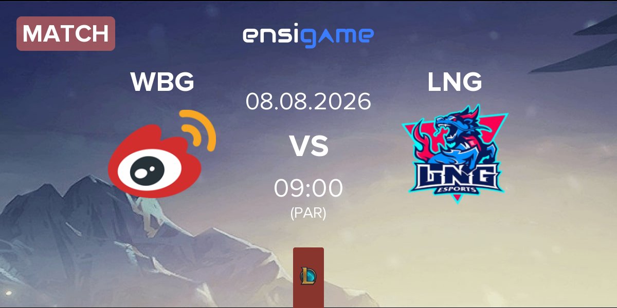 Partida Weibo Gaming WBG vs LNG Esports LNG | 08.08