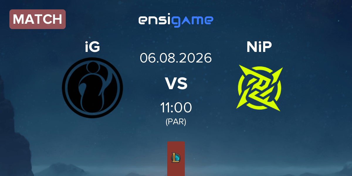 Partida Invictus Gaming iG vs Ninjas In Pyjamas NiP | 06.08