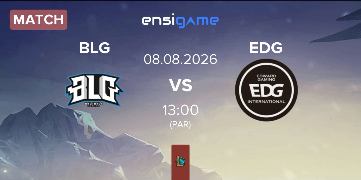 Partida Bilibili Gaming BLG vs EDward Gaming EDG | 08.08