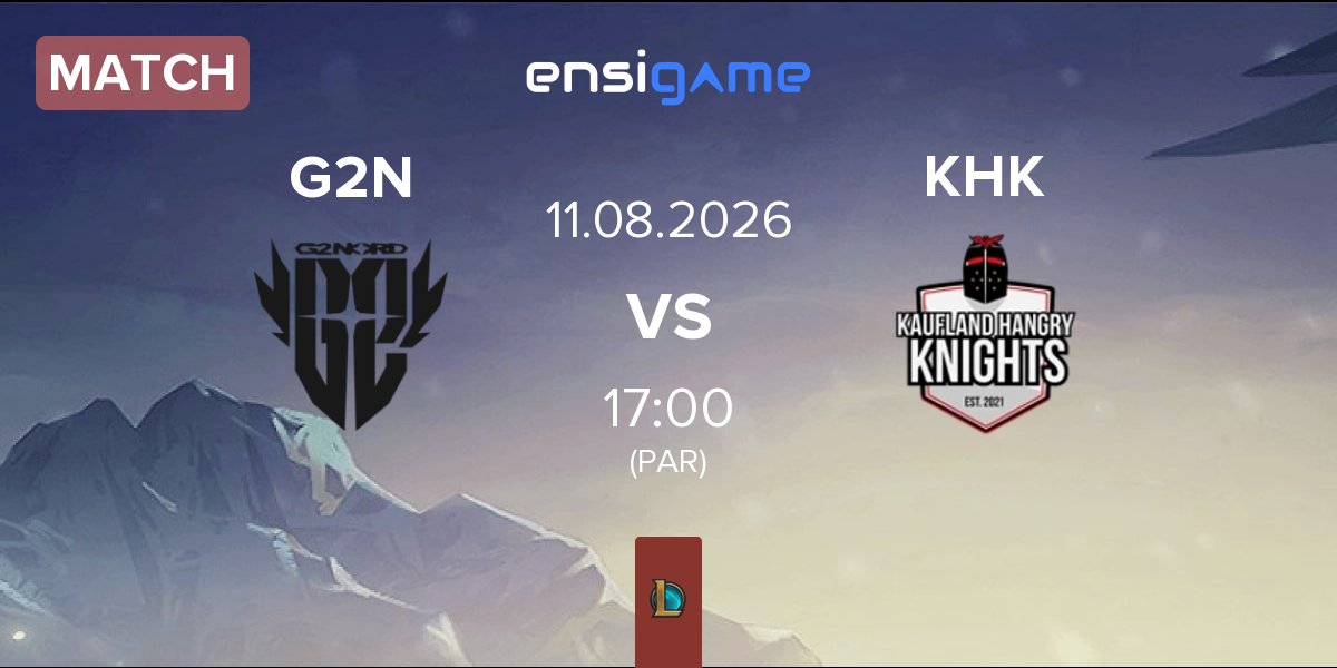 Partida G2 NORD G2N vs Kaufland Hangry Knights KHK | 11.08
