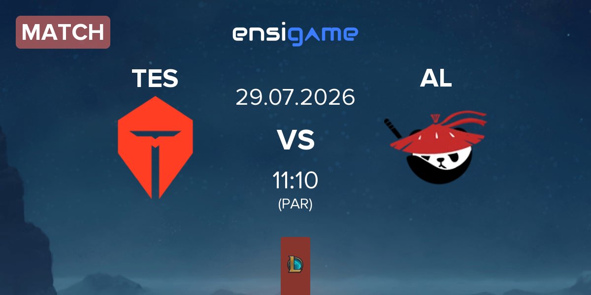 Partida TOP Esports TES vs Anyone's Legend AL | 29.07
