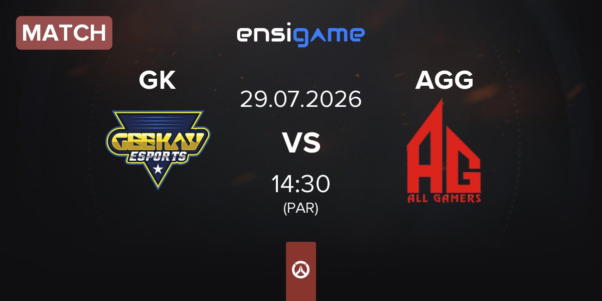 Match Geekay Esports GK vs All Gamers Global AGG | 29.07