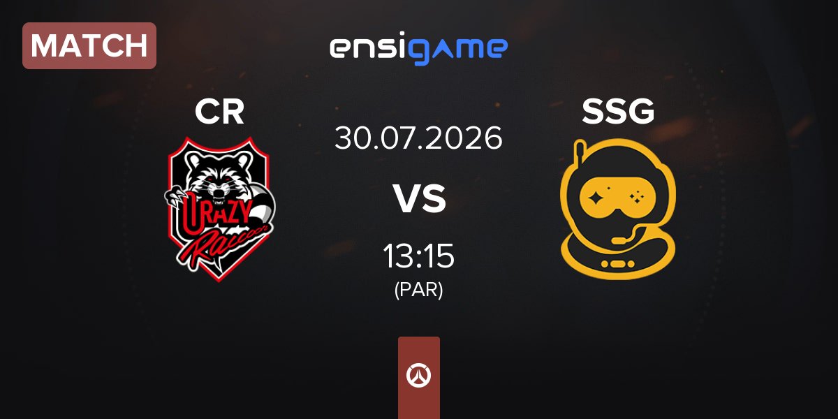 Match Crazy Raccoon CR vs Spacestation Gaming SSG | 30.07