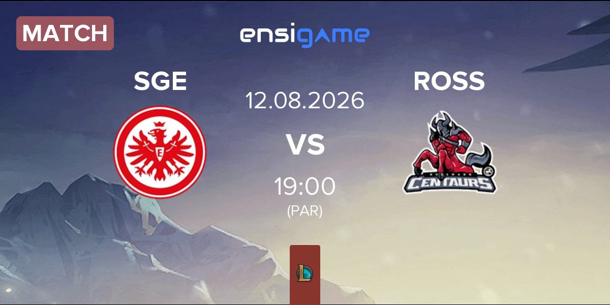 Partida Eintracht Frankfurt SGE vs ROSSMANN Centaurs ROSS | 12.08