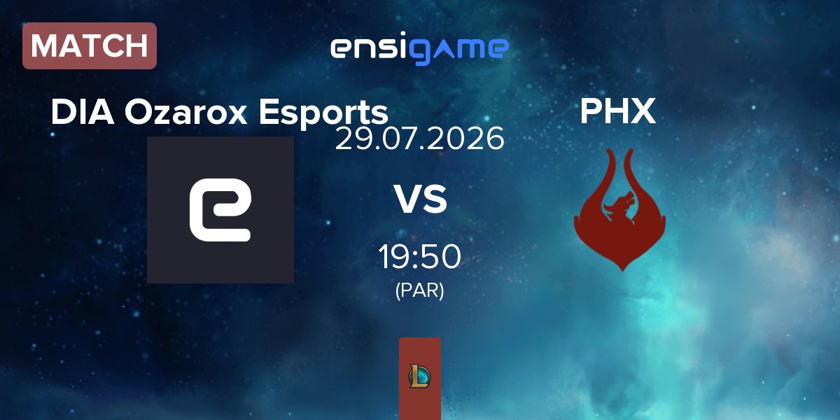 Partida DIA Ozarox Esports vs Team Phoenix PHX | 29.07