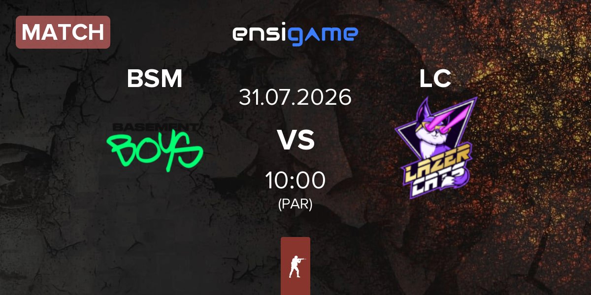 Match BASEMENT BOYS BSM vs Lazer Cats LC | 31.07