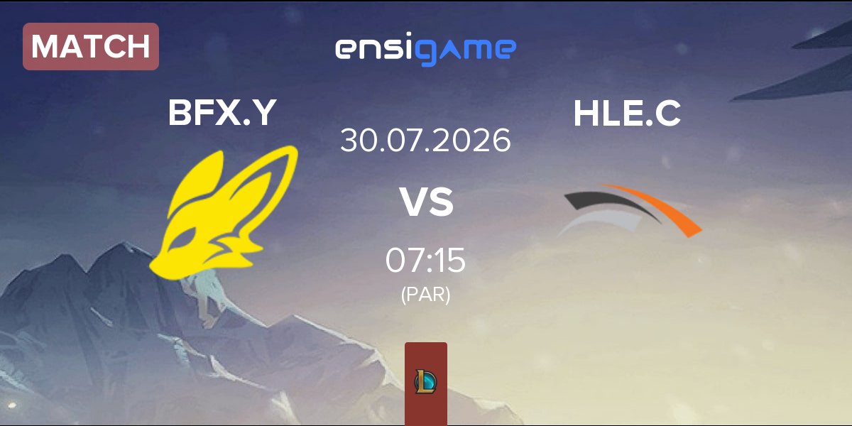 Partida BNK FearX Youth BFX.Y vs Hanwha Life Esports Challengers HLE.C | 30.07