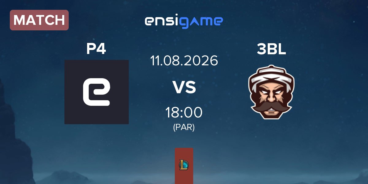 Partida Pyramid IV Esports P4 vs 3BL Esports 3BL | 11.08
