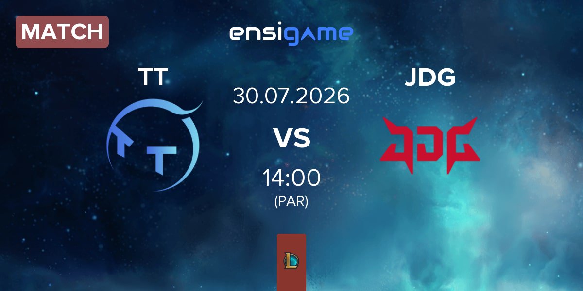 Partida ThunderTalk Gaming TT vs JD Gaming JDG | 30.07