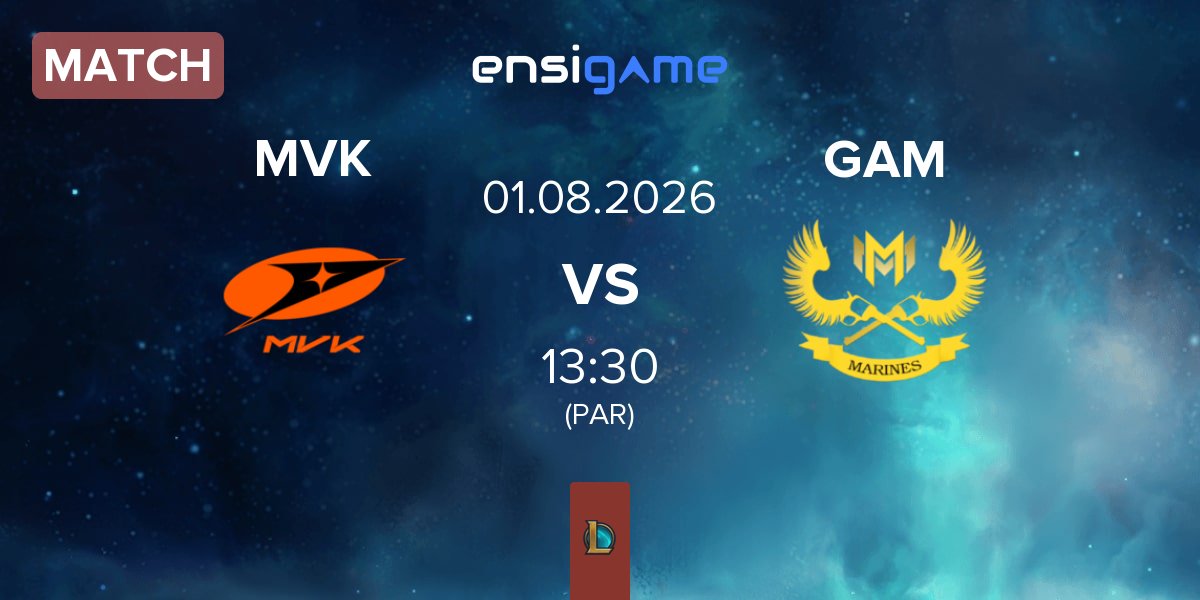 Partida MVK Esports MVK vs GAM Esports GAM | 01.08