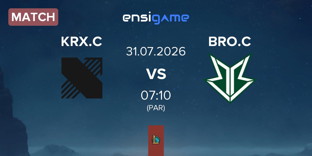 Partida Kiwoom DRX Challengers KRX.C vs HANJIN BRION Challengers BRO.C | 31.07