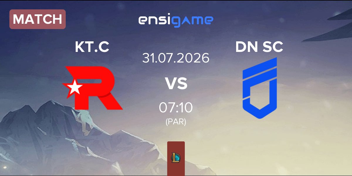 Partida KT Rolster Challengers KT.C vs DN SOOPers Challengers DN SC | 31.07
