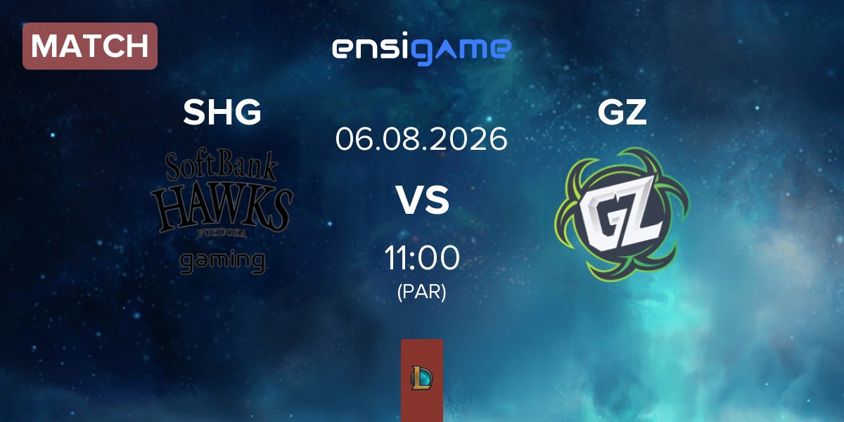 Partida Fukuoka SoftBank Hawks gaming SHG vs Ground Zero Gaming GZ | 06.08