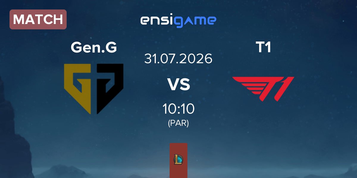Match Gen.G Esports Gen.G vs T1 | 31.07