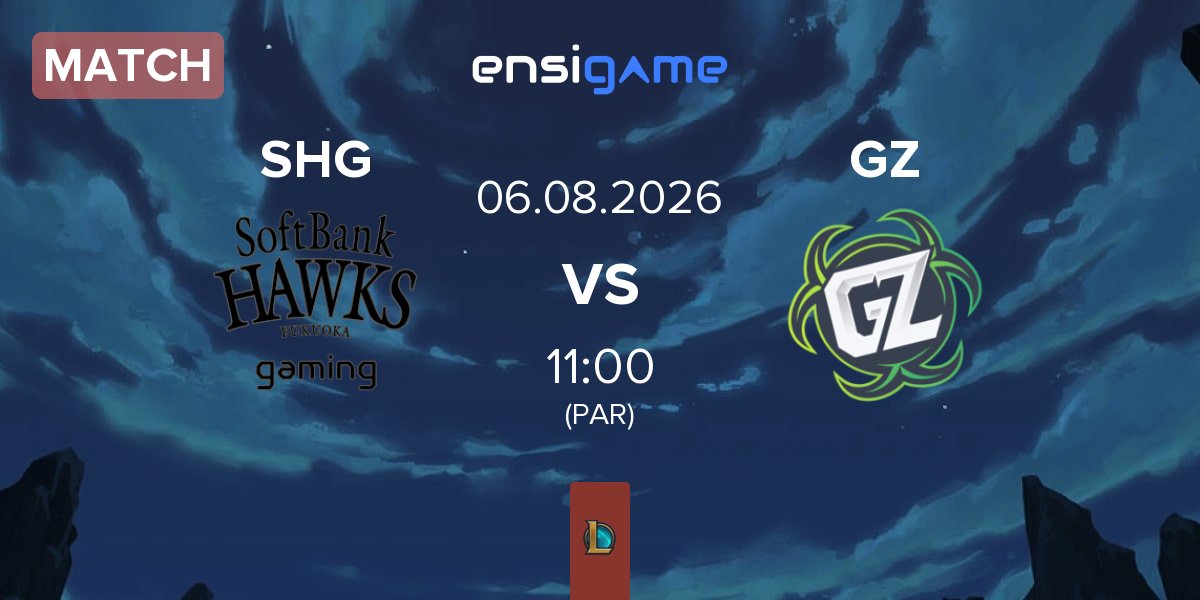 Match Fukuoka SoftBank Hawks gaming SHG vs Ground Zero Gaming GZ | 06.08
