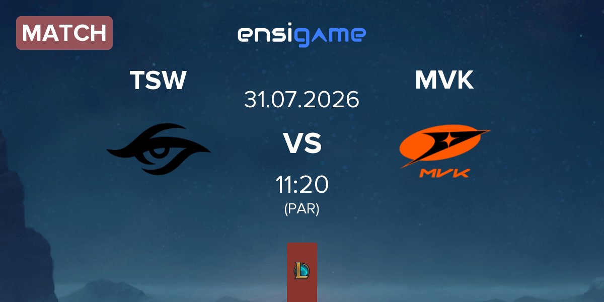Match Team Secret Whales TSW vs MVK Esports MVK | 31.07