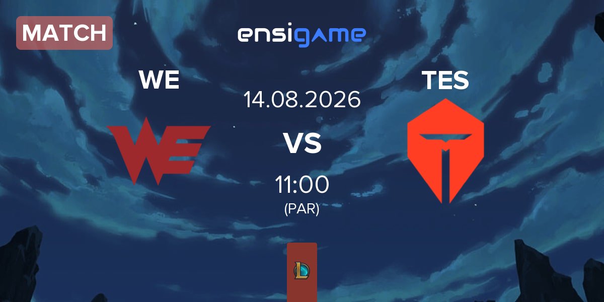 Partida Team WE WE vs TOP Esports TES | 14.08
