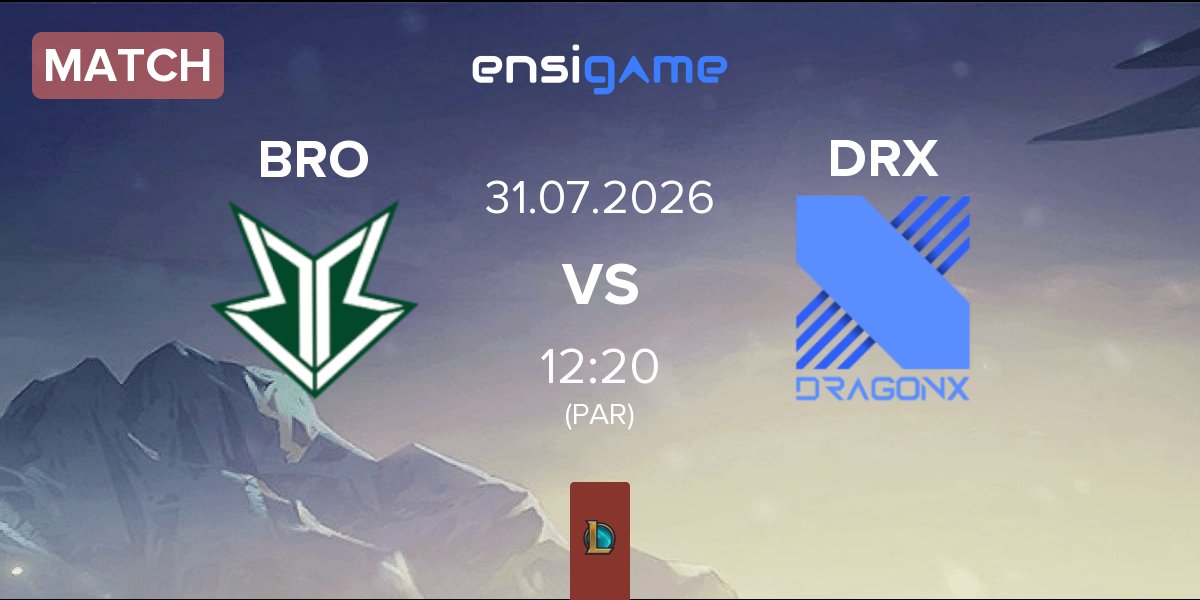 Partida HANJIN BRION BRO vs Kiwoom DRX DRX | 31.07