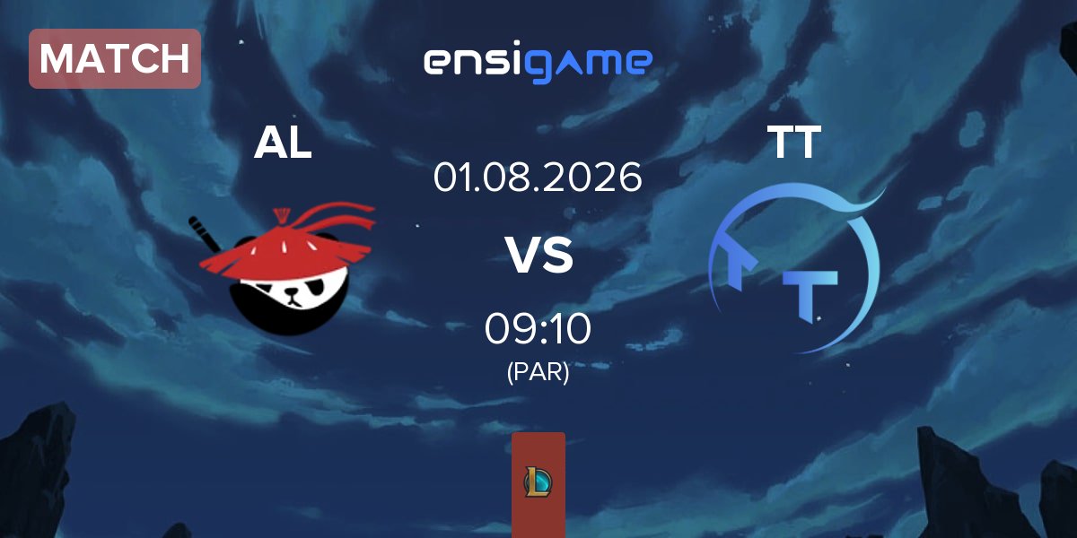 Partida Anyone's Legend AL vs ThunderTalk Gaming TT | 01.08