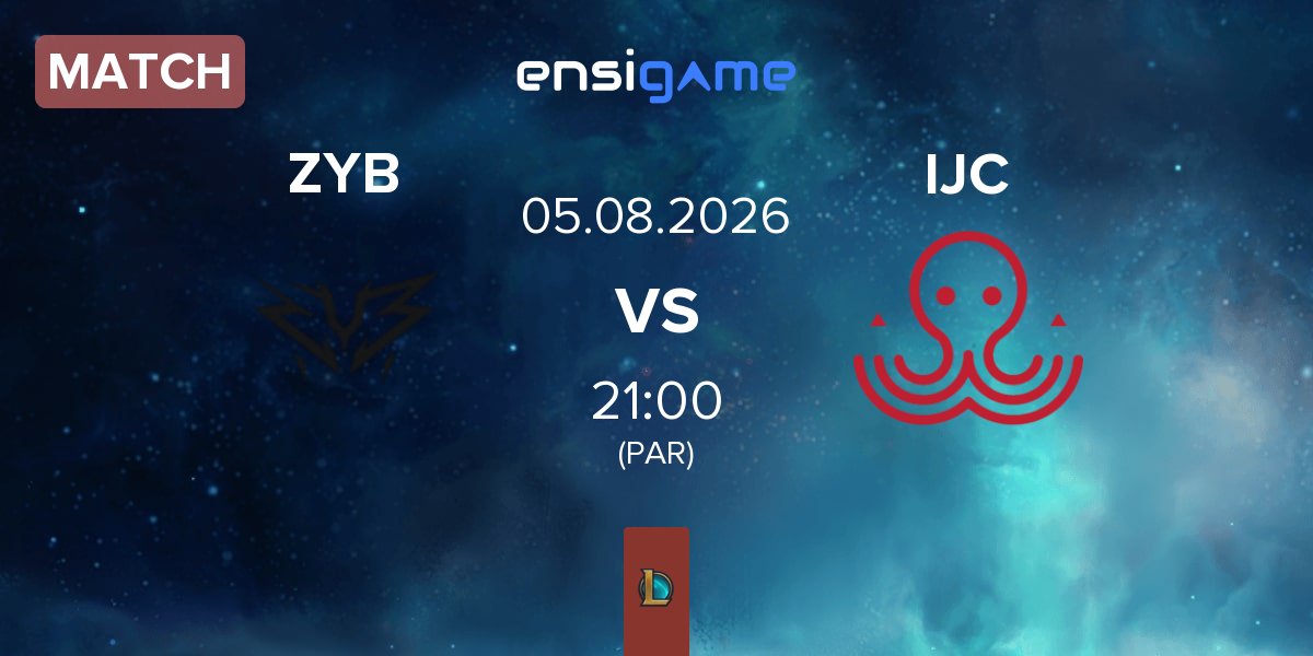 Partida ZYB Esport ZYB vs Ici Japon Corp IJC | 05.08