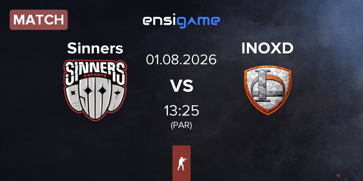 Partida Sinners Esports Sinners vs INOX Division INOXD | 01.08