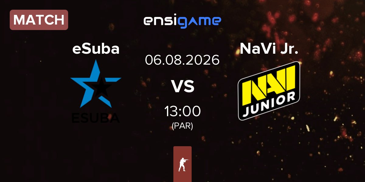 Partida eSuba vs Natus Vincere Junior NaVi Jr. | 06.08
