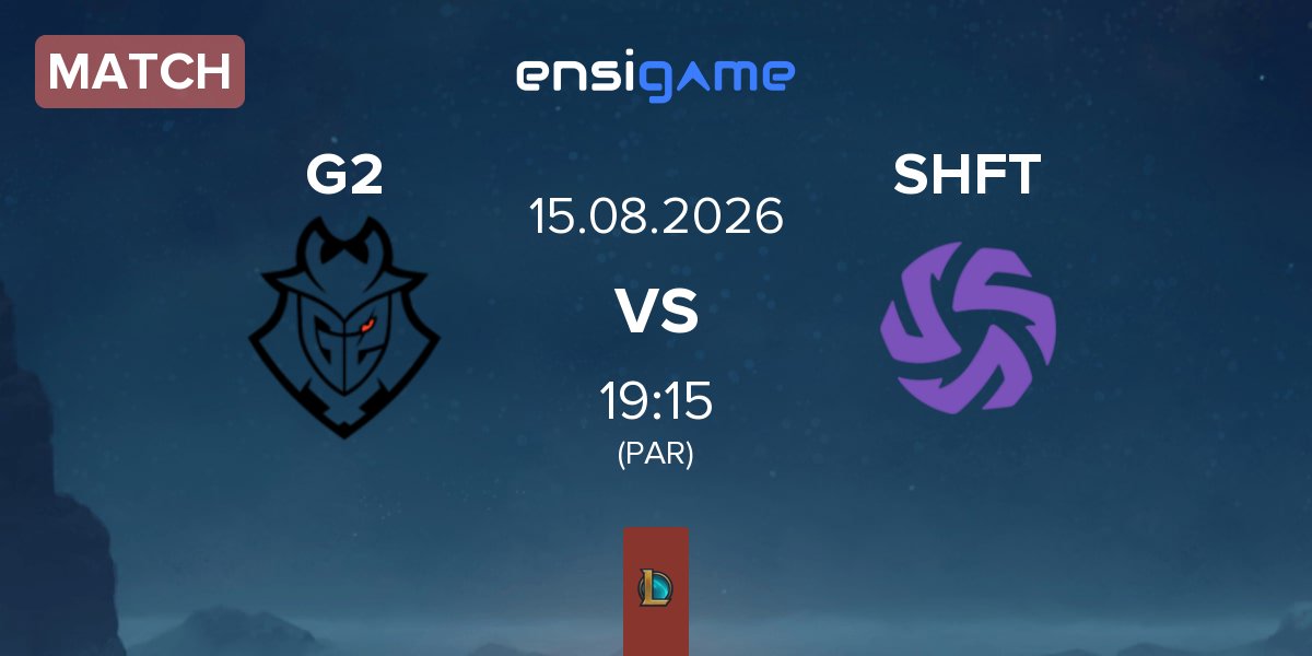 Partida G2 Esports G2 vs Shifters SHFT | 15.08