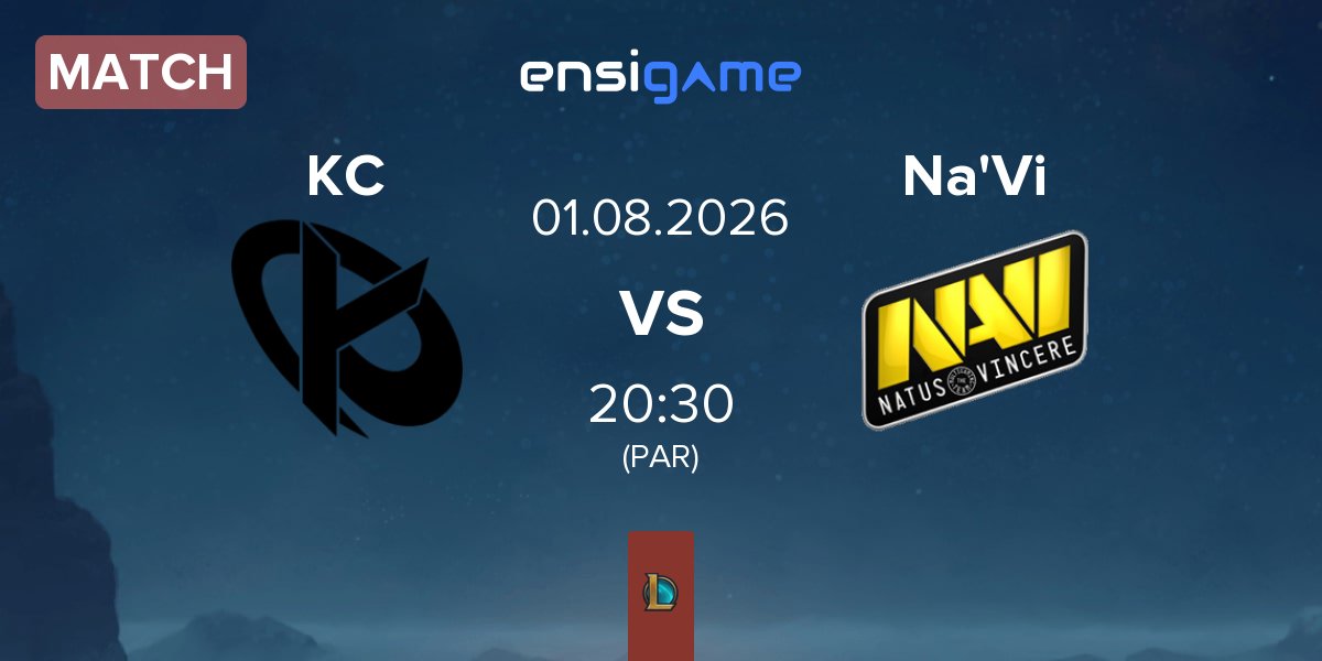 Match Karmine Corp KC vs Natus Vincere Na'Vi | 01.08