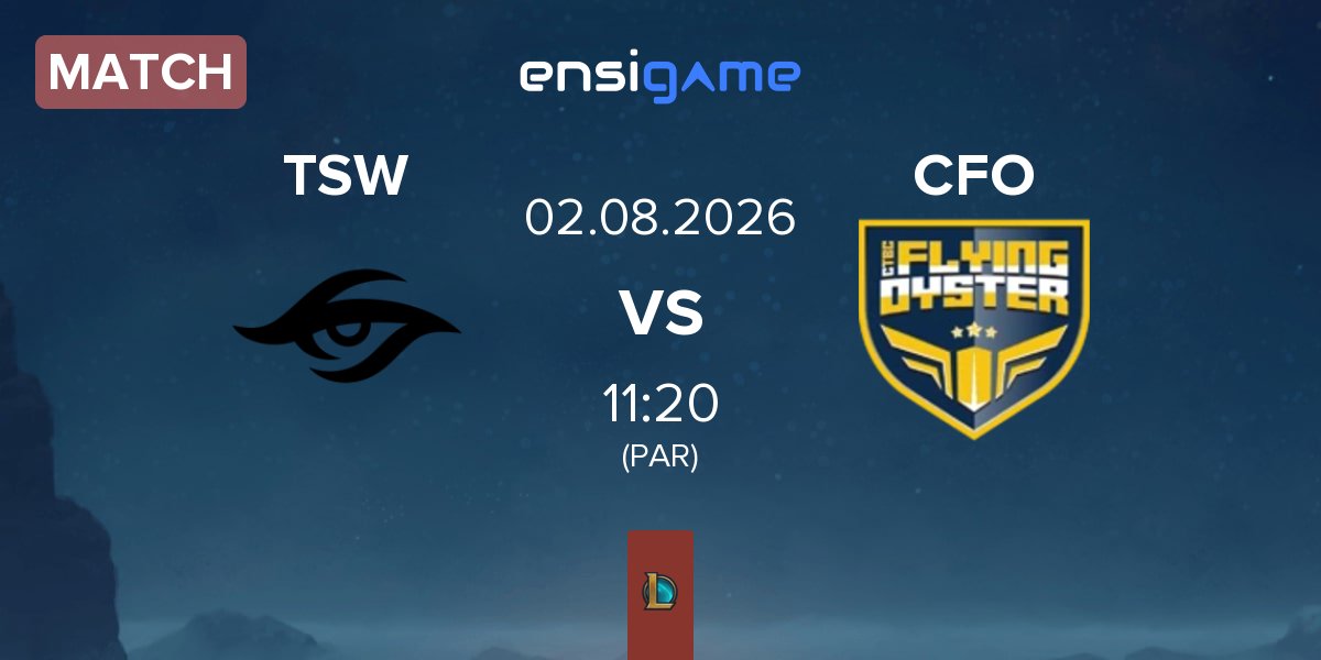 Match Team Secret Whales TSW vs CTBC Flying Oyster CFO | 02.08