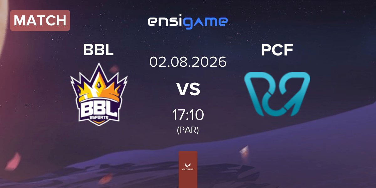 Partida BBL Esports BBL vs Pcific Esports PCF | 02.08