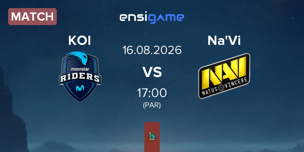 Partida Movistar KOI KOI vs Natus Vincere Na'Vi | 16.08