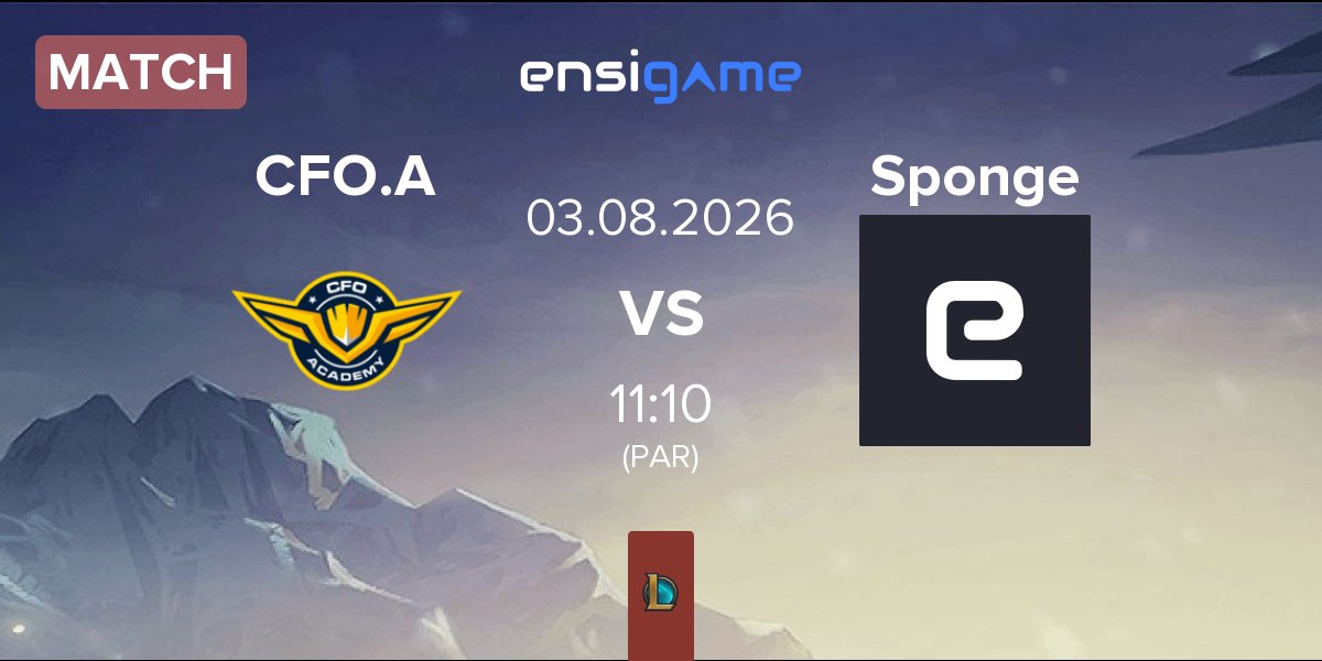 Partida CTBC Flying Oyster Academy CFO.A vs Sponge Gaming Sponge | 03.08