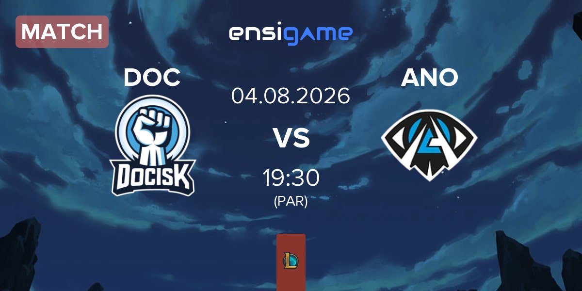 Partida DOCISK DOC vs Anonymo Esports ANO | 04.08
