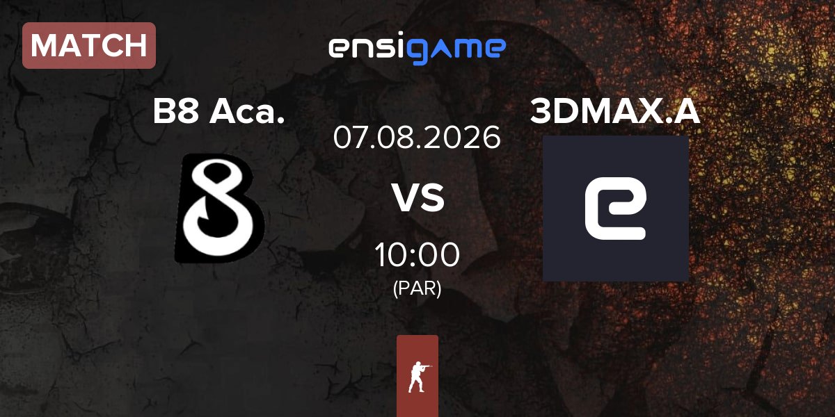 Partida B8 Academy B8 Aca. vs 3DMAX Academy 3DMAX.A | 07.08