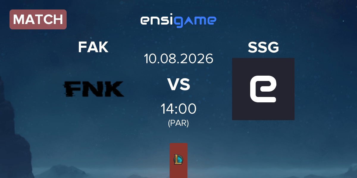 Match Frank Esports FAK vs SillySilly Gaming SSG | 10.08