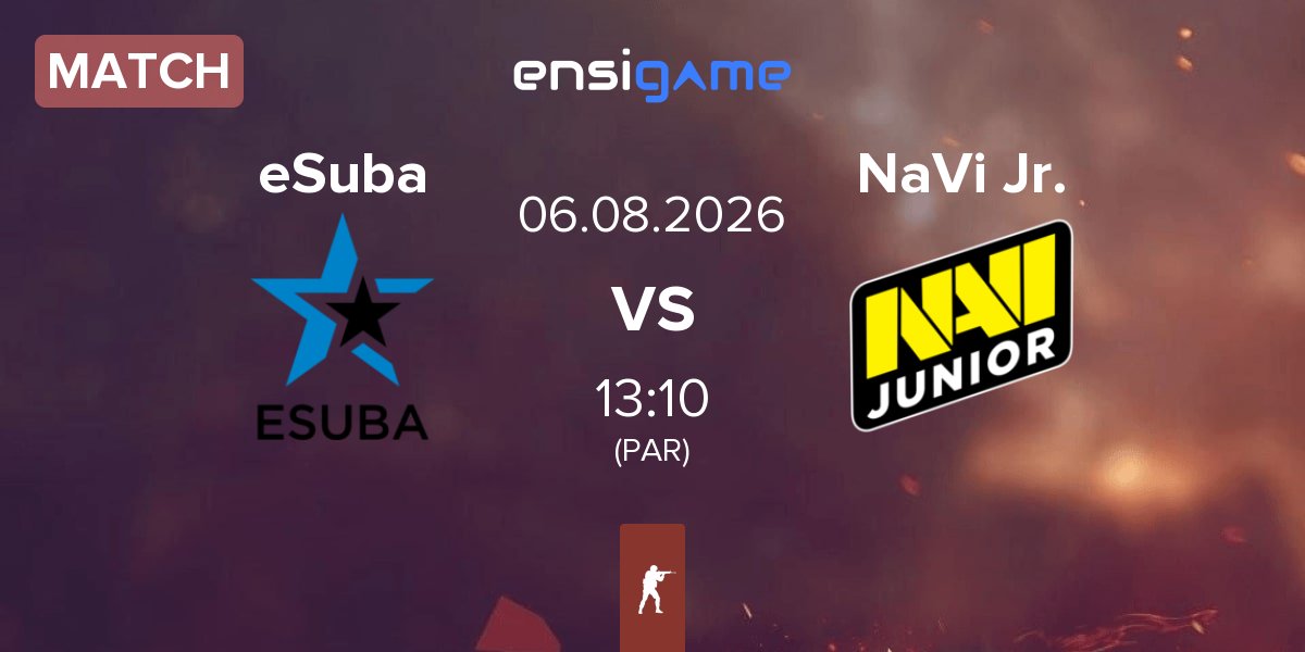 Partida eSuba vs Natus Vincere Junior NaVi Jr. | 06.08